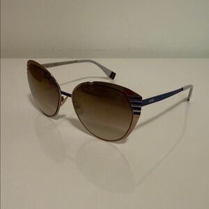 Fendi Brown and Blue Sunglasses